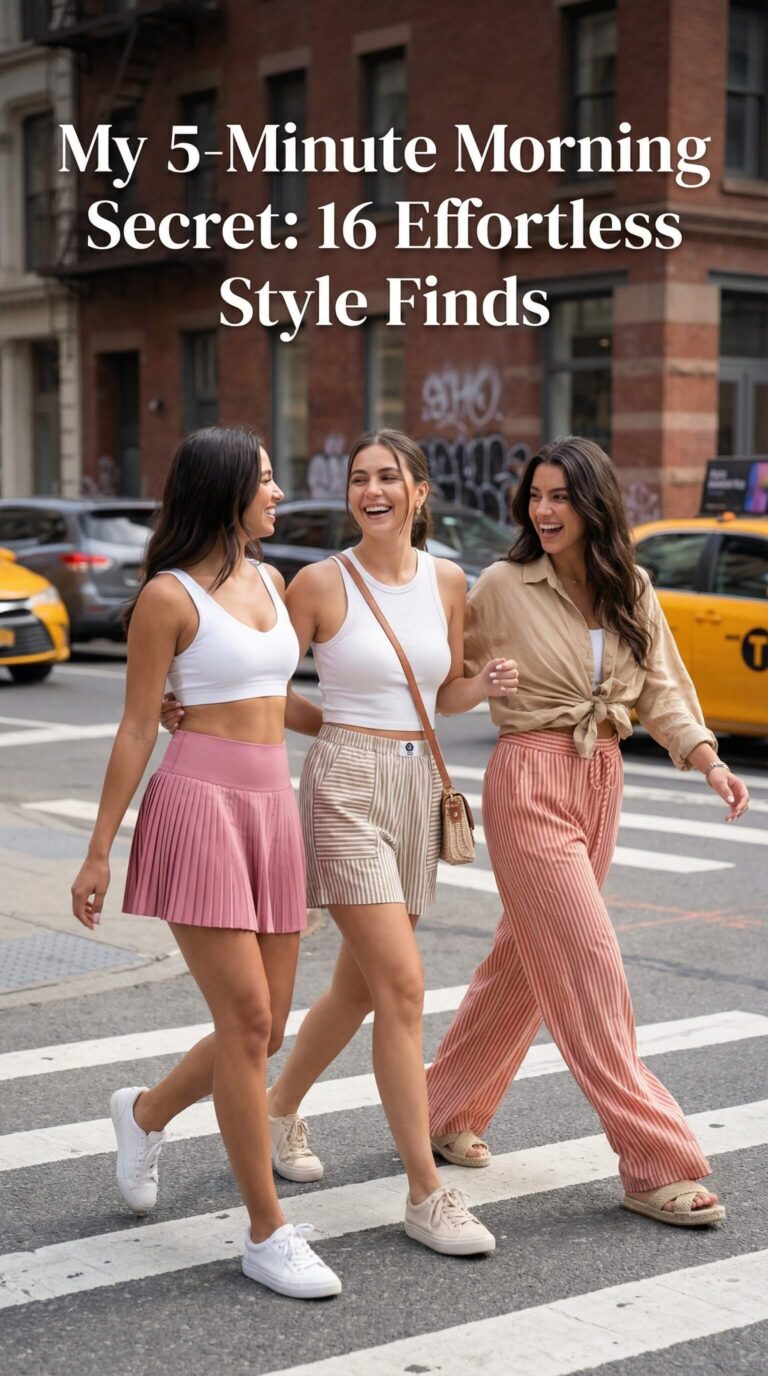 My 5-Minute Morning Secret: 16 Effortless Style Finds