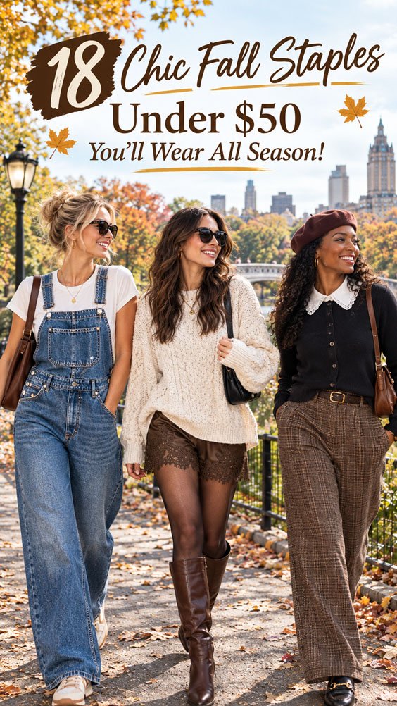18 Chic Fall Staples Under $50 You’ll Wear All Season!